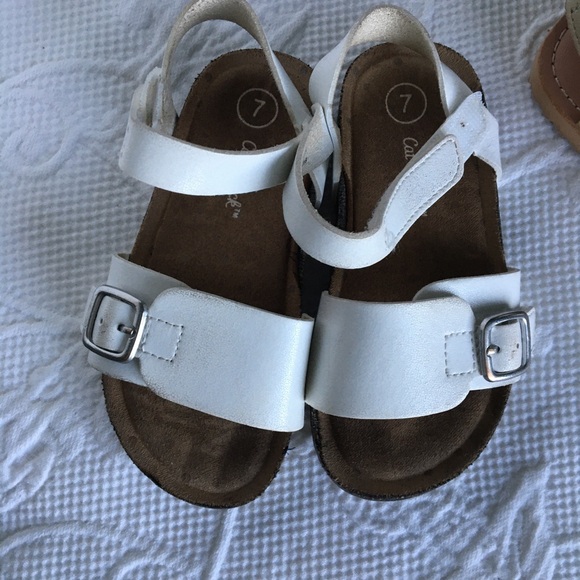 2 pairs toddler girls Velcro sandals size 7 - Picture 7 of 9